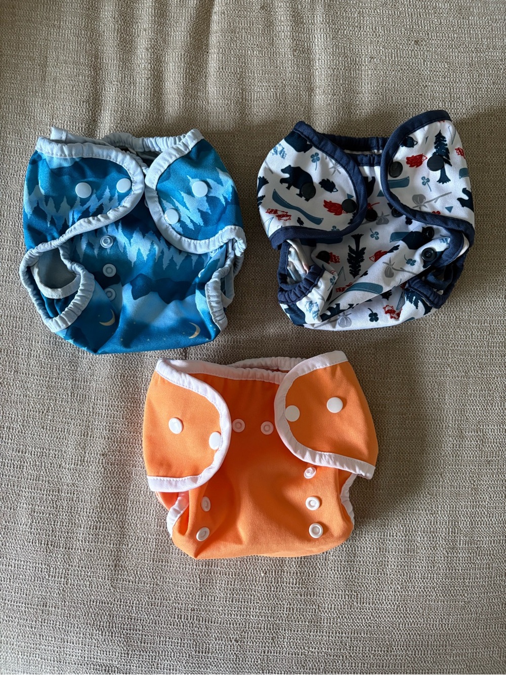 Thirsties Due Size One Reusable Diaper Covers - Set of 3